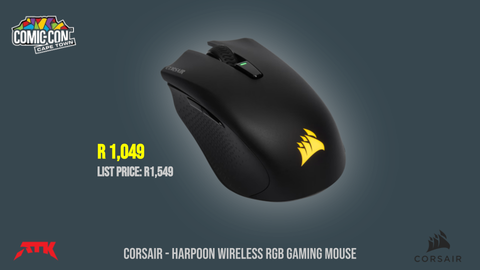 CORSAIR HARPOON WIRELESS RGB GAMING MOUSE - Comic Con Special!